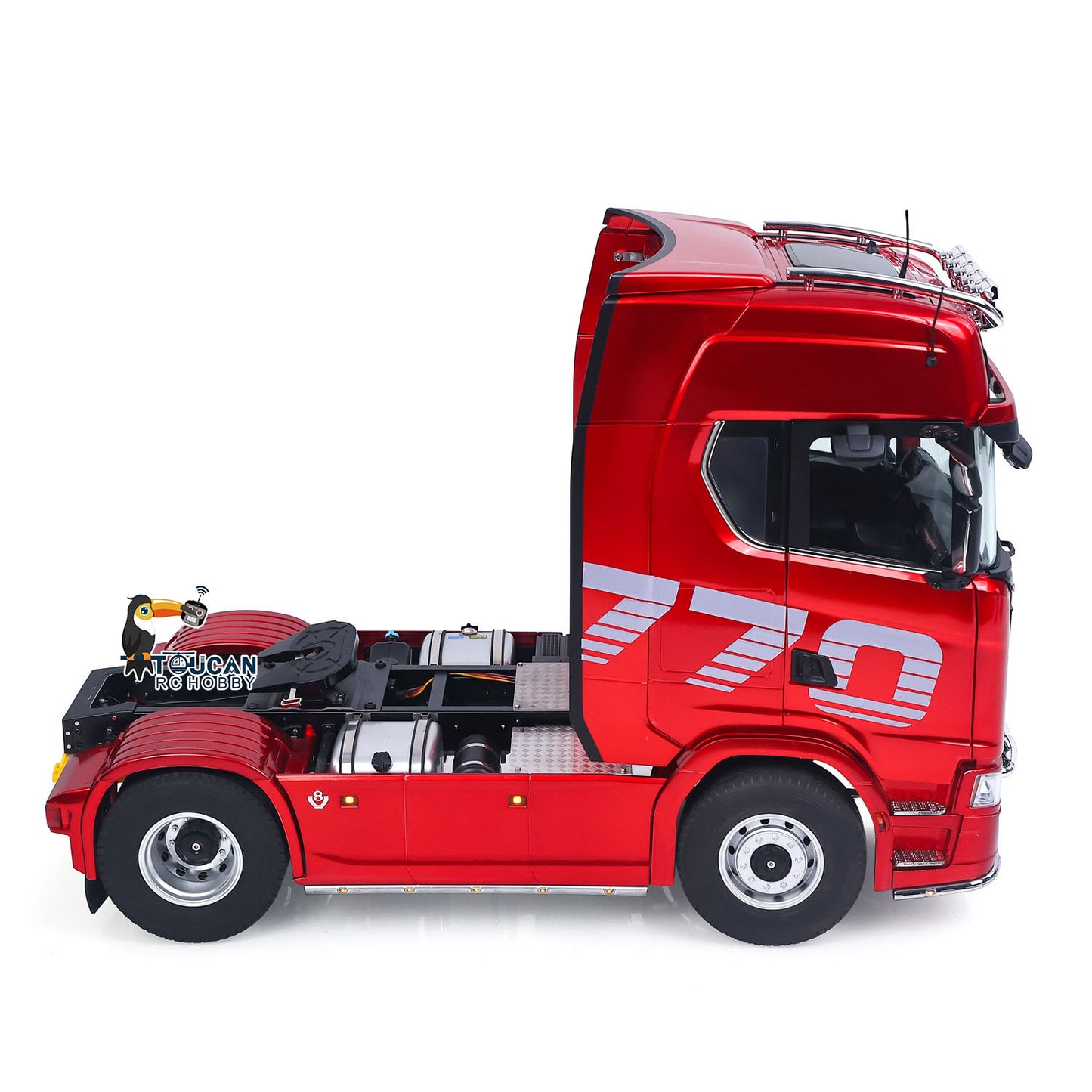 1/14 KABOLITE 100 4X2 Remote Control Tractor Truck 770S RC Construction Vehicle RTR Model Light System 2Speed Transmission Differential Locks