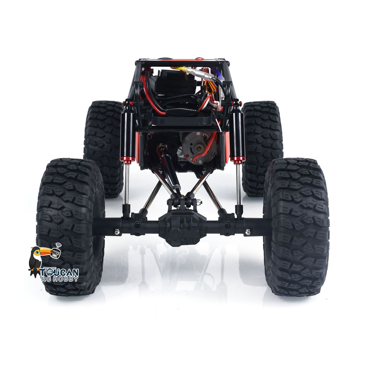 RTR RC Geländewagen im Maßstab 1/10, 4 x 4, ferngesteuerter Rock Crawler, Elektro-Truck, lackiert und montiert, mit einer Höchstgeschwindigkeit von 30 km/h