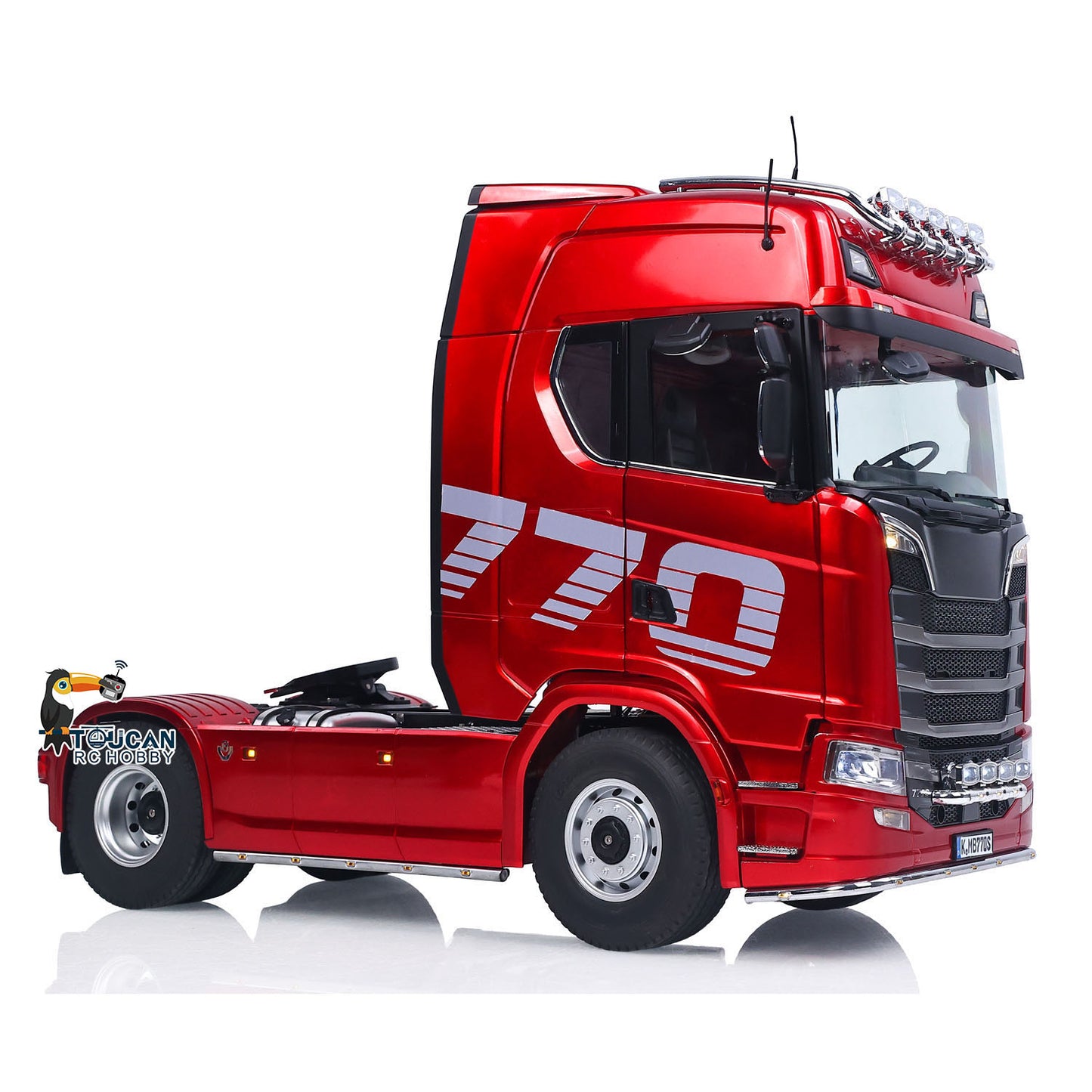 1/14 KABOLITE 100 4X2 Remote Control Tractor Truck 770S RC Construction Vehicle RTR Model Light System 2Speed Transmission Differential Locks