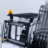 Metal LESU 1/14 RC Hydraulic Excavator 2 Arms LR956 Remote Control Digger Model 4MPA Dual Pumps Light 3S Battery PL18EV LITE