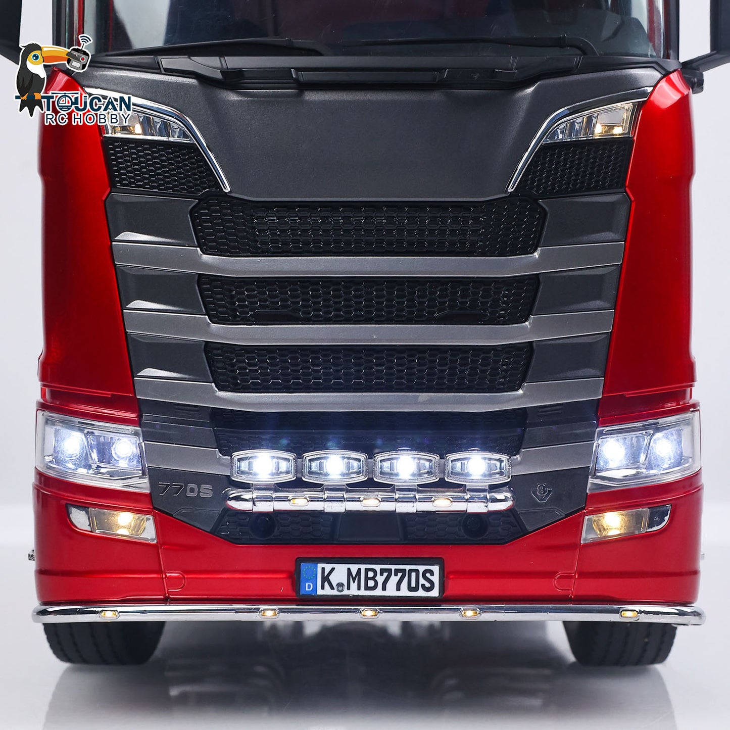 1/14 KABOLITE 100 4X2 Remote Control Tractor Truck 770S RC Construction Vehicle RTR Model Light System 2Speed Transmission Differential Locks