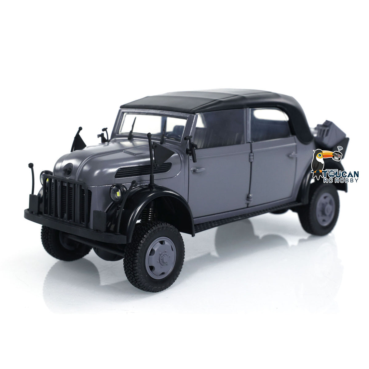 1/18 HG 4x4 RC Kommandofahrzeuge 4WD Funkgesteuertes Geländewagenmodell mit Ton und Licht, lackiert und montiert