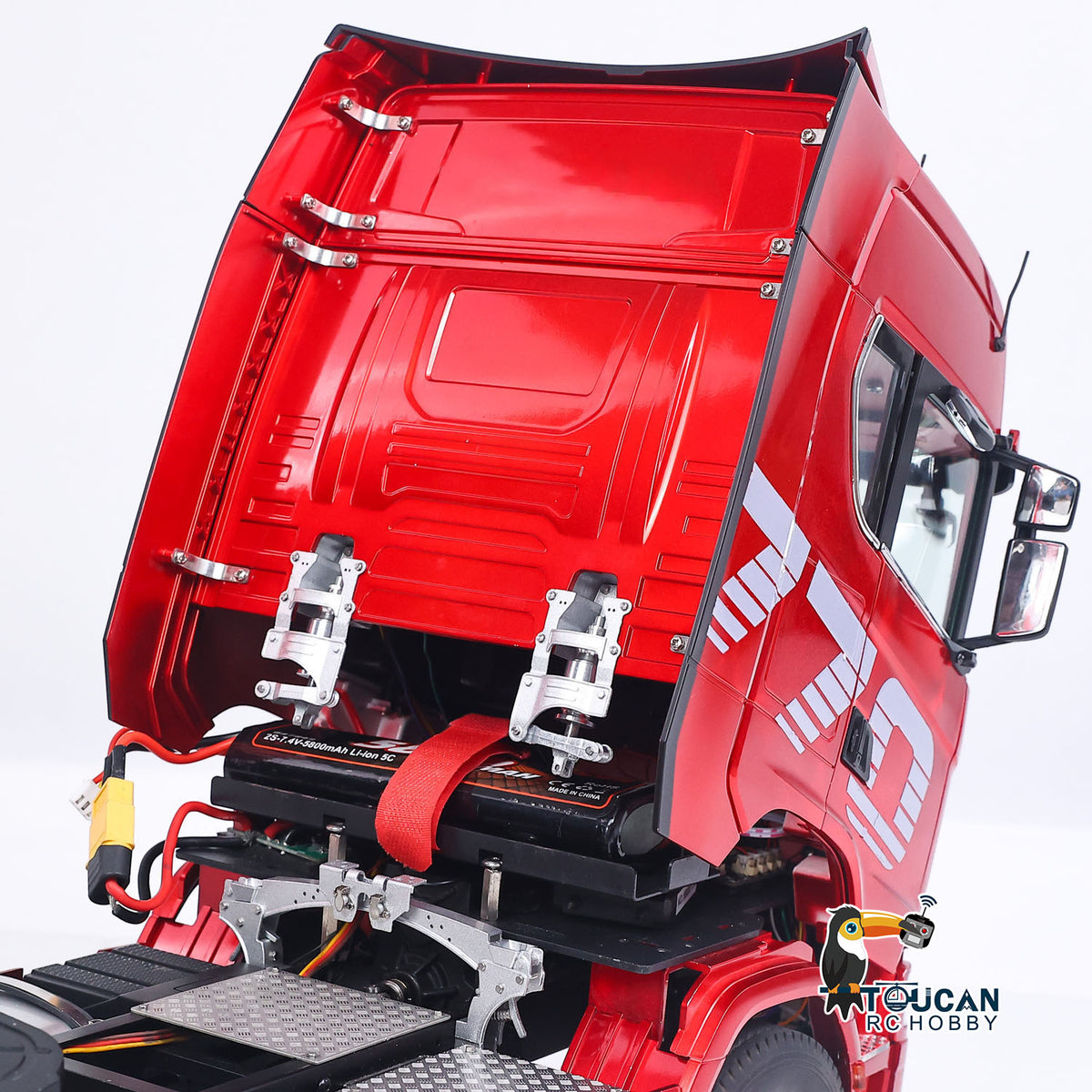 TOUCAN RC HOBBY 1/14 KABOLITE 100 4X2 Remote Control Tractor Truck 770S RC Construction Vehicle RTR Model Light System 2Speed Transmission Differential Locks