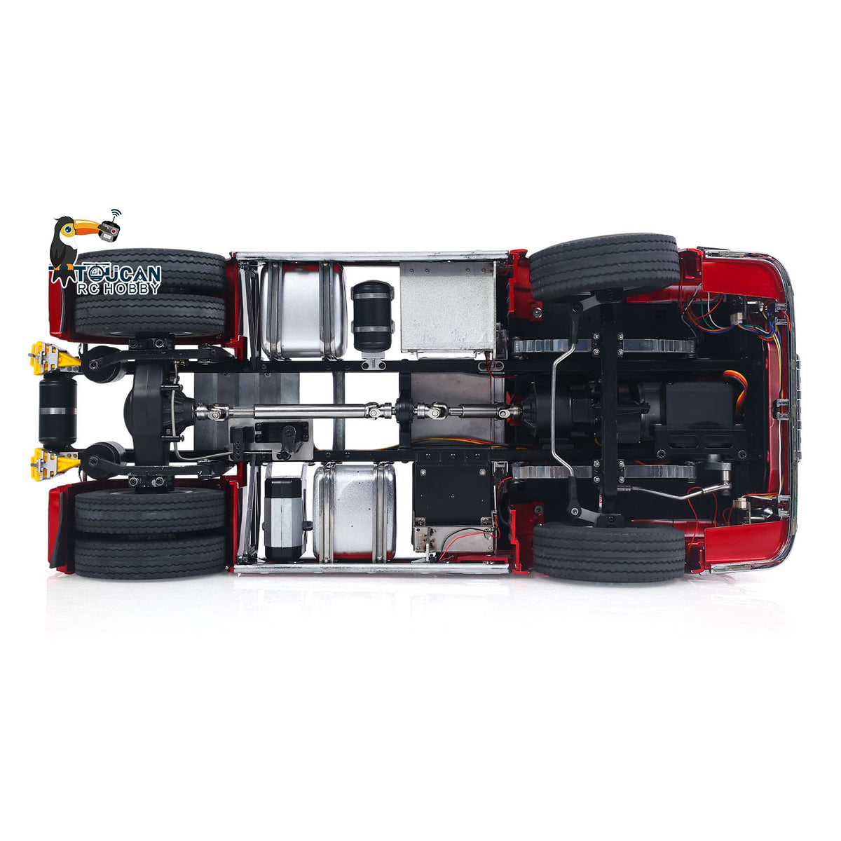 1/14 KABOLITE 100 4X2 Remote Control Tractor Truck 770S RC Construction Vehicle RTR Model Light System 2Speed Transmission Differential Locks
