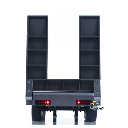 TOUCAN RC HOBBY Fast  Free Shipping 3 Axels Plastic Semi Trailer Flatbed 1502 for 1/18 RC Tractor Truck HUINA 1501 Lorry Car Model Upgrade Parts
