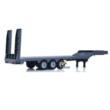 Free Fast Shipping 3 Axels Plastic Semi Trailer Flatbed 1502 for 1/18 RC Tractor Truck HUINA 1501 Lorry Car Model Upgrade Parts
