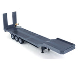 73.5CM Plastic Semi Trailer Flatbed 1502 for 1/18 Remote Control Tractor Truck HUINA 1501 Electronic Support Legs Tail Board