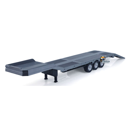 TOUCAN RC HOBBY Fast  Free Shipping 3 Axels Plastic Semi Trailer Flatbed 1502 for 1/18 RC Tractor Truck HUINA 1501 Lorry Car Model Upgrade Parts