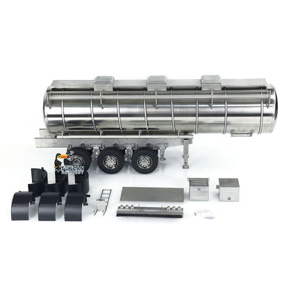 1/14 Metall 6 * 6 Auflieger Kraftstofftank für RC Traktor LKW Transport Anhänger Funksteuerung Modell