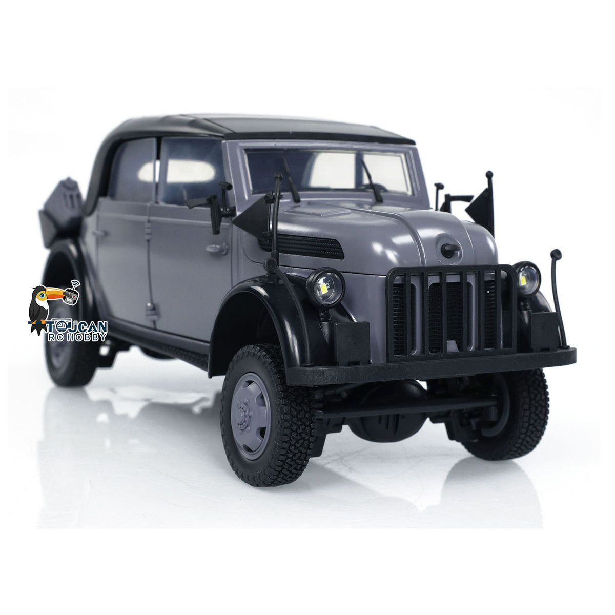 1/18 HG 4x4 RC Kommandofahrzeuge 4WD Funkgesteuertes Geländewagenmodell mit Ton und Licht, lackiert und montiert