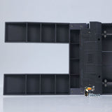 Free Fast Shipping 3 Axels Plastic Semi Trailer Flatbed 1502 for 1/18 RC Tractor Truck HUINA 1501 Lorry Car Model Upgrade Parts