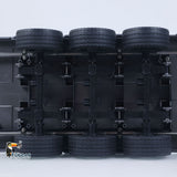 Free Fast Shipping 3 Axels Plastic Semi Trailer Flatbed 1502 for 1/18 RC Tractor Truck HUINA 1501 Lorry Car Model Upgrade Parts