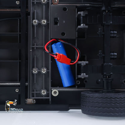 TOUCAN RC HOBBY Fast  Free Shipping 3 Axels Plastic Semi Trailer Flatbed 1502 for 1/18 RC Tractor Truck HUINA 1501 Lorry Car Model Upgrade Parts