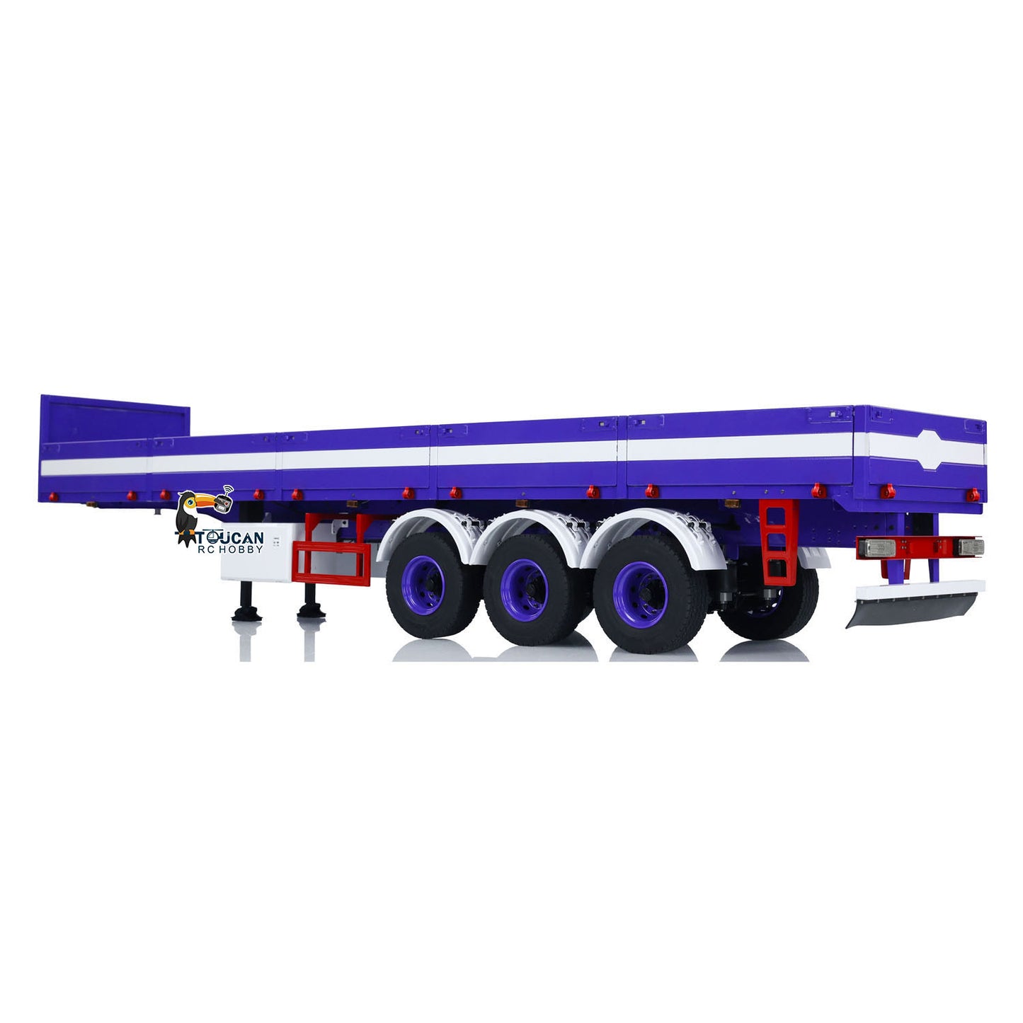 Toucanhobby 3 Axles 1/14 Metal RC Semi Trailer Engineering Vehicle Manual lifting legs for Remote Control Tractor Truck Model