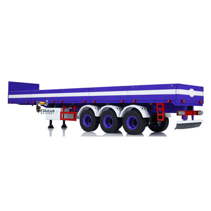 Toucanhobby 3 Axles 1/14 Metal RC Semi Trailer Engineering Vehicle Manual lifting legs for Remote Control Tractor Truck Model