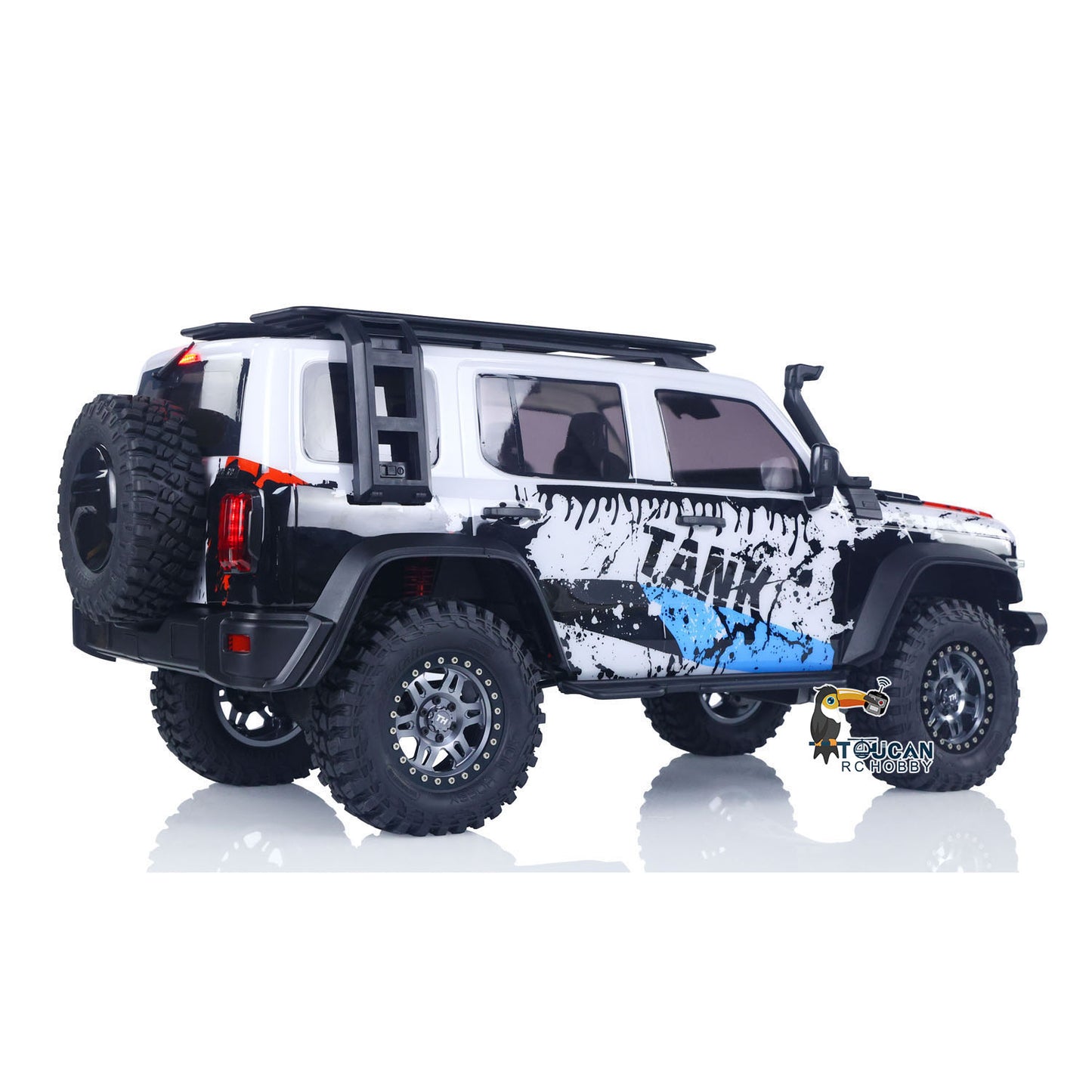 1/8 RC Crawler Tank 300 Gedenkausgabe 4WD Fernbedienung Geländewagen Achsensperre Bürstenmotor ESC Leichtmetallarm