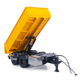 TOUCAN RC HOBBY 900 Metal Trailer W/Electric Contact Point for 1/14 8x8 Remote Control Hydraulic Full Tipper LED Light No Oil Pump Battery