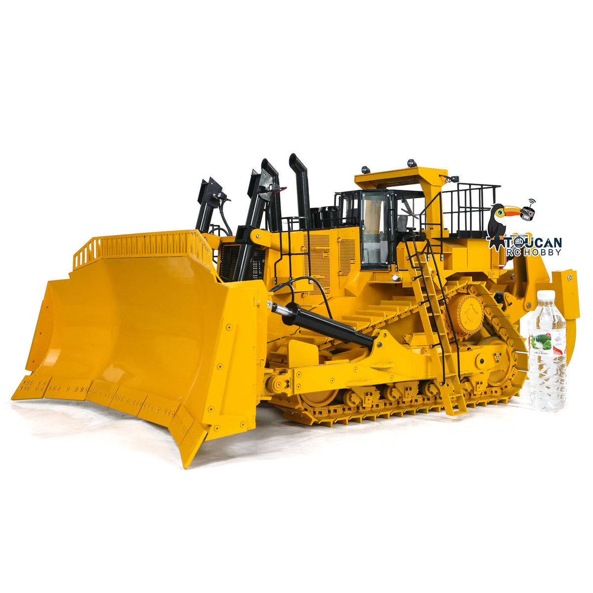 TOUCAN RC HOBBY 1/10 Giant Hydraulic RC Bulldozer D11T Heavy Duty PL18EV Remote Control Dozers 5-way Directional Valve System