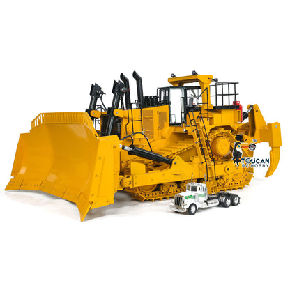 TOUCAN RC HOBBY 1/10 Giant Hydraulic RC Bulldozer D11T Heavy Duty PL18EV Remote Control Dozers 5-way Directional Valve System