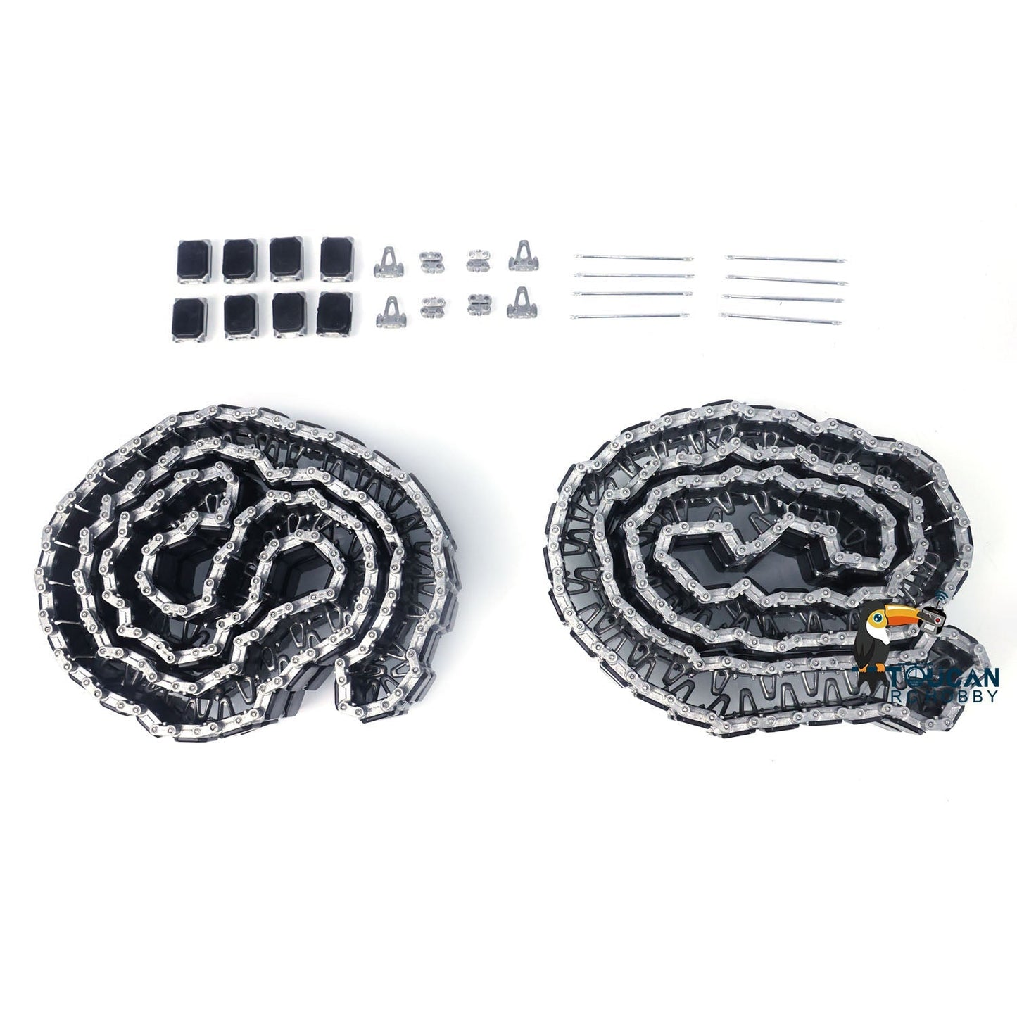 Metal Tracks 1 Pair for 1/16 Heng Long RC Tanks Abrams 3918 Challenger II 3908 Russia T90 T72 3938  Leopard2A6 3889 Chinese 99A 3899A