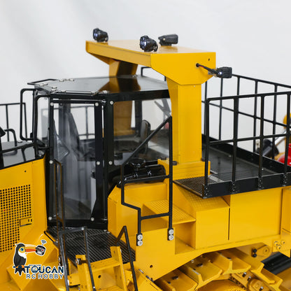 TOUCAN RC HOBBY 1/10 Giant Hydraulic RC Bulldozer D11T Heavy Duty PL18EV Remote Control Dozers 5-way Directional Valve System