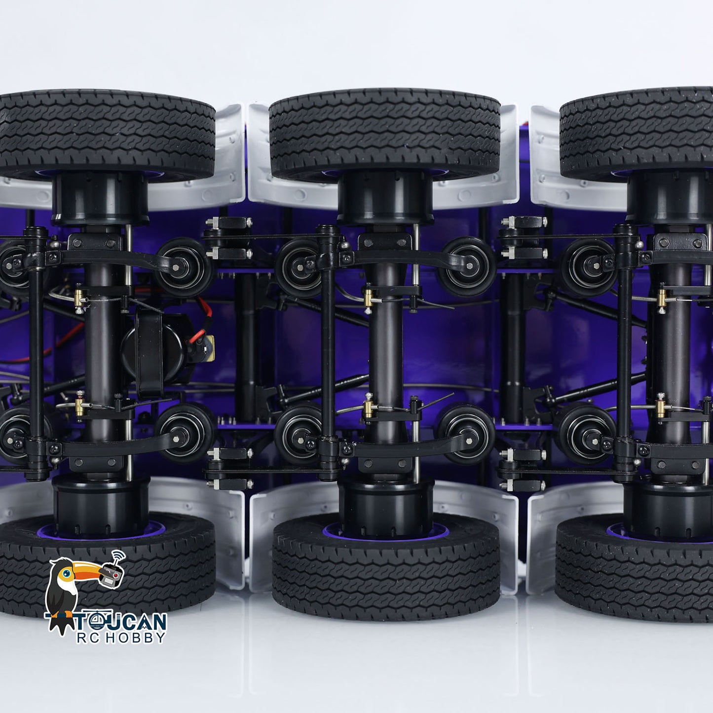 Toucanhobby 3 Axles 1/14 Metal RC Semi Trailer Engineering Vehicle Manual lifting legs for Remote Control Tractor Truck Model