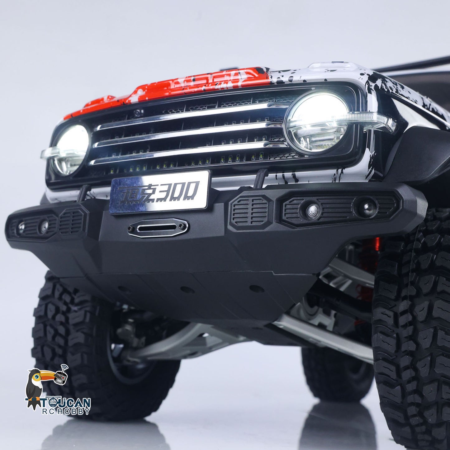1/8 RC Crawler Tank 300 Gedenkausgabe 4WD Fernbedienung Geländewagen Achsensperre Bürstenmotor ESC Leichtmetallarm