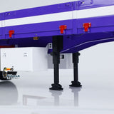Toucanhobby 3 Axles 1/14 Metal RC Semi Trailer Engineering Vehicle Manual lifting legs for Remote Control Tractor Truck Model