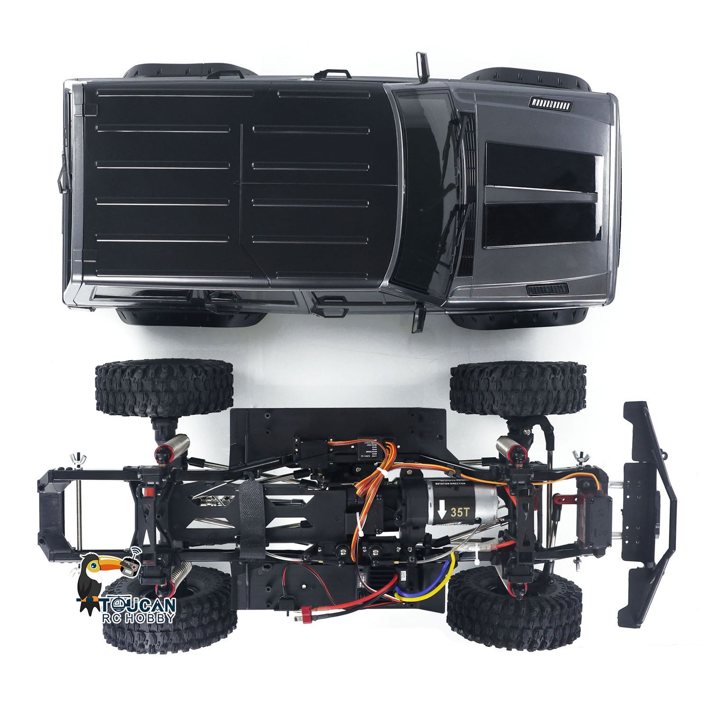 Fast Free Shipping 1/10 RC Off-road Crawler 4WD  Truck Differential Lock Lights Sounds Radio