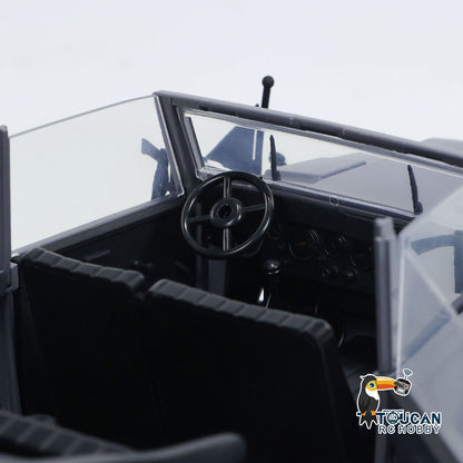 1/18 HG 4x4 RC Kommandofahrzeuge 4WD Funkgesteuertes Geländewagenmodell mit Ton und Licht, lackiert und montiert