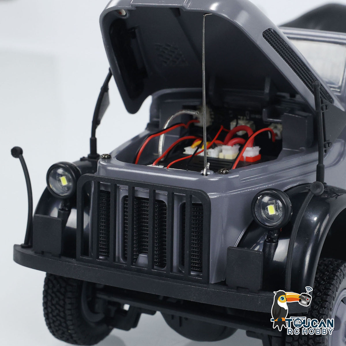 1/18 HG 4x4 RC Kommandofahrzeuge 4WD Funkgesteuertes Geländewagenmodell mit Ton und Licht, lackiert und montiert