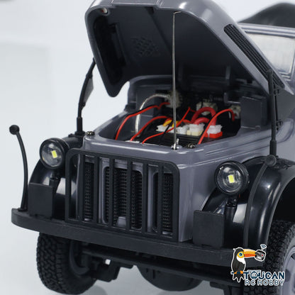 1/18 HG 4x4 RC Kommandofahrzeuge 4WD Funkgesteuertes Geländewagenmodell mit Ton und Licht, lackiert und montiert