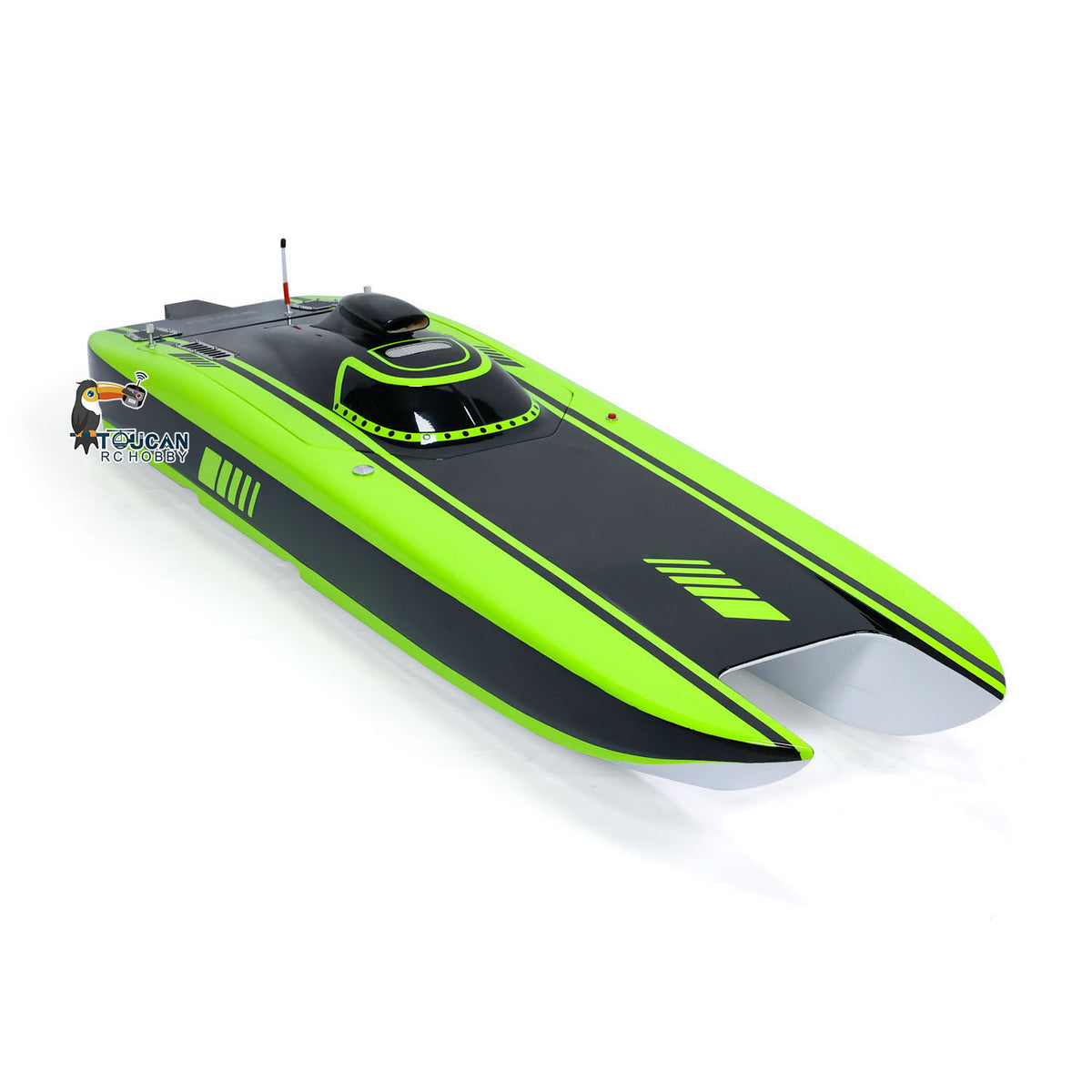 TOUCAN RC HOBBY 1300*360*220mm Kevlar Material Green G30E 30CC Prepainted Gasoline Racing KIT RC Boat Hull Model Only for Advanced Player