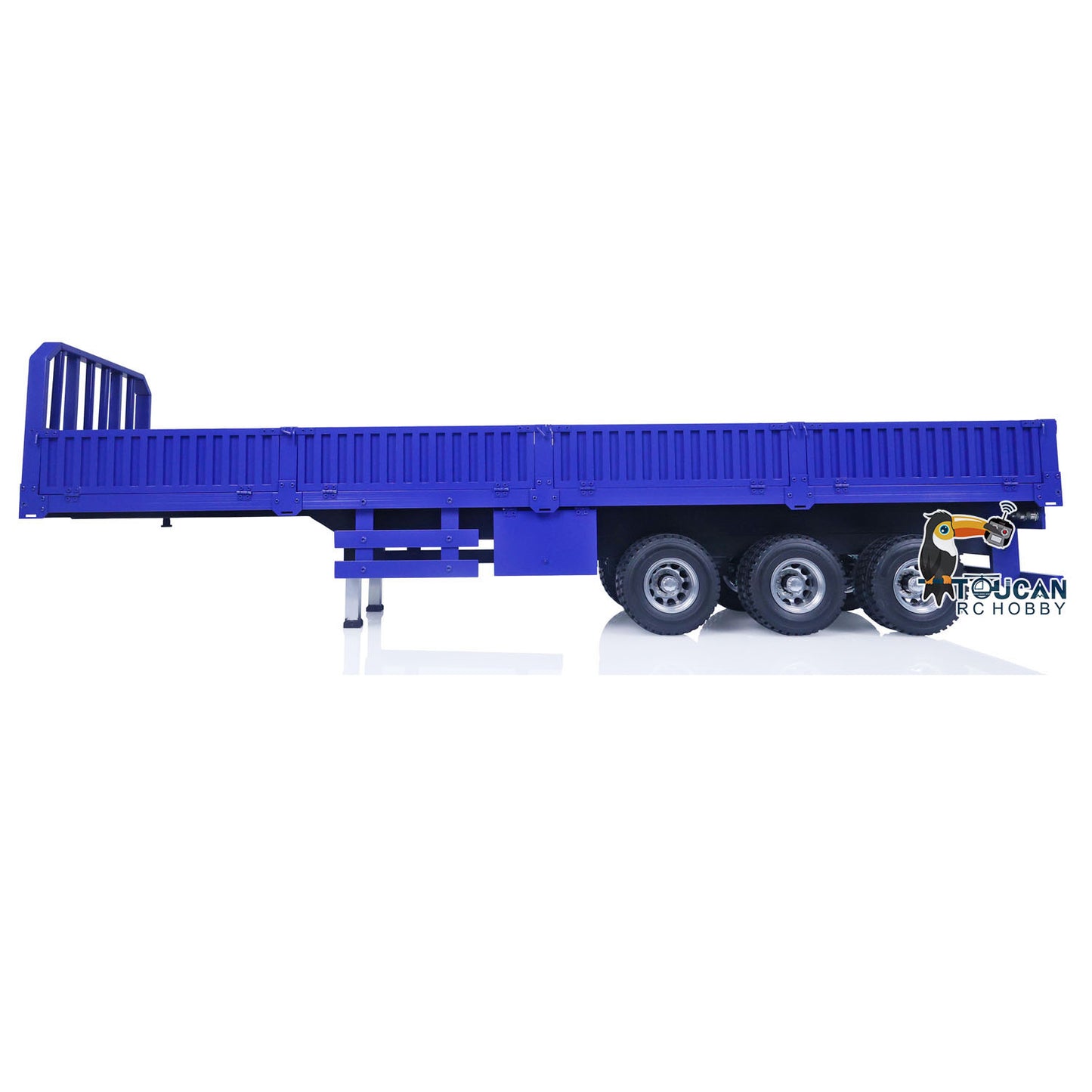 1/14 Metall montiert lackiert 3 Achsen RC Anhänger Tieflader Traktor ferngesteuert Muldenkipper LKW Hobby Modell Spielzeug Geschenk