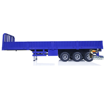 1/14 Metall montiert lackiert 3 Achsen RC Anhänger Tieflader Traktor ferngesteuert Muldenkipper LKW Hobby Modell Spielzeug Geschenk