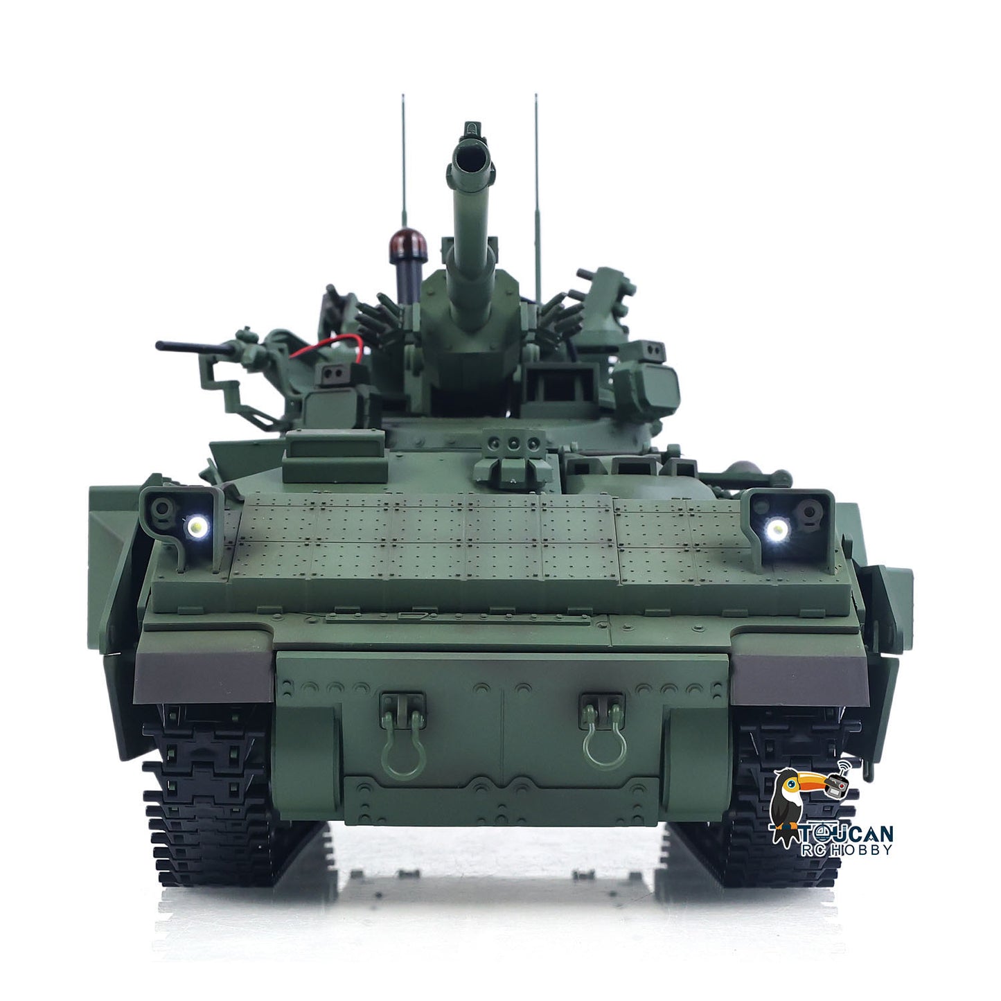 Tongde 1/16 Metal Remote Control Tank Model M2128 Bradley Infrared System 320 Degree Rotation Turret Light Sound System Battery Ready to Run