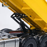 1/14 2 Axels Metal RC Hydraulic Dump Trailer Truck W/ Support Leg for LR914 PRO Remote Control Wheeled Excavator Digger Model