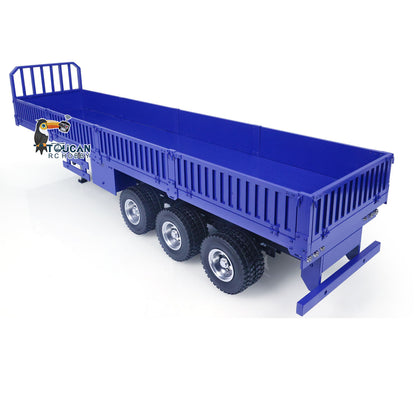 1/14 Metall montiert lackiert 3 Achsen RC Anhänger Tieflader Traktor ferngesteuert Muldenkipper LKW Hobby Modell Spielzeug Geschenk