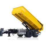1/14 2 Axels Metal RC Hydraulic Dump Trailer Truck W/ Support Leg for LR914 PRO Remote Control Wheeled Excavator Digger Model