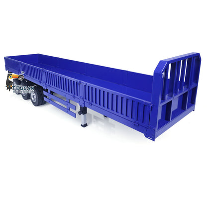 1/14 Metall montiert lackiert 3 Achsen RC Anhänger Tieflader Traktor ferngesteuert Muldenkipper LKW Hobby Modell Spielzeug Geschenk