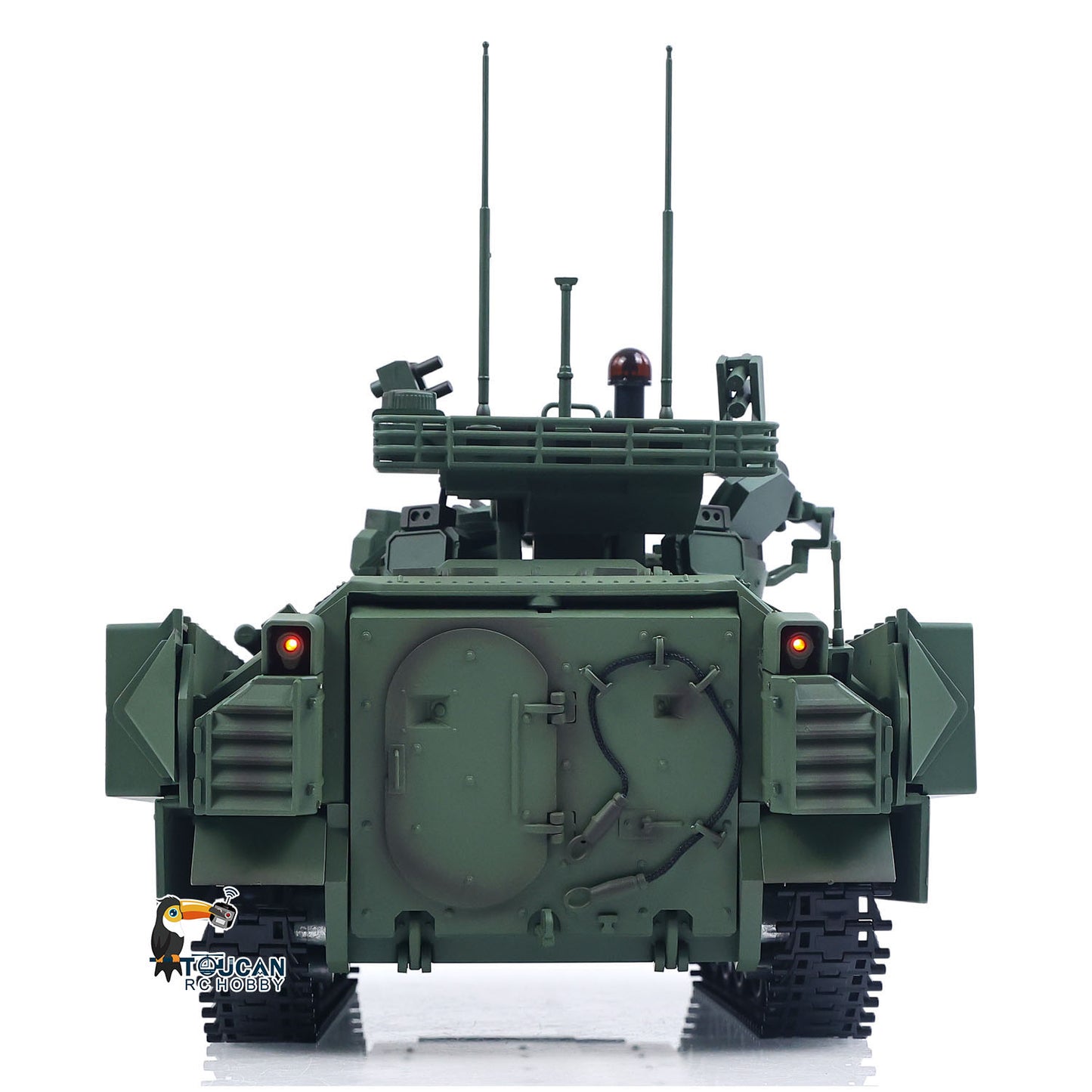 Tongde 1/16 Metal Remote Control Tank Model M2128 Bradley Infrared System 320 Degree Rotation Turret Light Sound System Battery Ready to Run