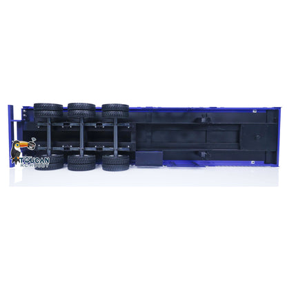 1/14 Metall montiert lackiert 3 Achsen RC Anhänger Tieflader Traktor ferngesteuert Muldenkipper LKW Hobby Modell Spielzeug Geschenk