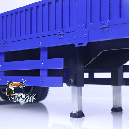 1/14 Metall montiert lackiert 3 Achsen RC Anhänger Tieflader Traktor ferngesteuert Muldenkipper LKW Hobby Modell Spielzeug Geschenk
