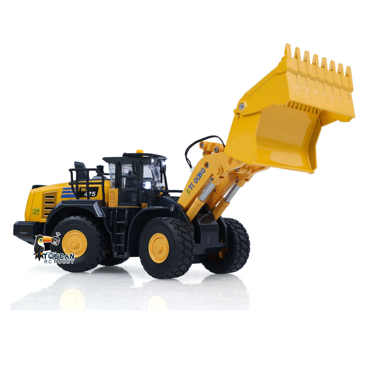 Pre-Order Half Metal 1/50 Electric Remote Control Loader Ready To Run Mini RC Engineering Vehicle Model Lights Sounds Desktop Level Gift