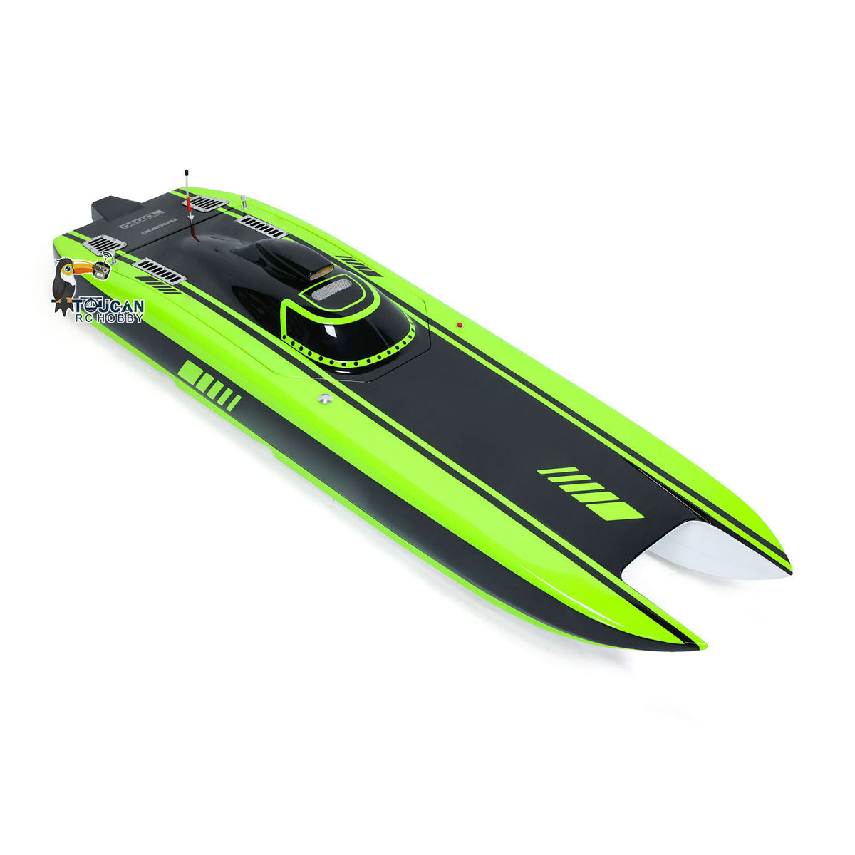 TOUCAN RC HOBBY 1300*360*220mm Kevlar Material Green G30E 30CC Prepainted Gasoline Racing KIT RC Boat Hull Model Only for Advanced Player