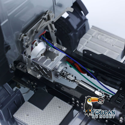 Double E 1/14 Hydraulischer RC-Muldenkipper 6x6 FMX Fernbedienungs-Muldenkipper Autos Hobby-Modell DIY RTR Spielzeug Geschenk für Erwachsene Kinder 