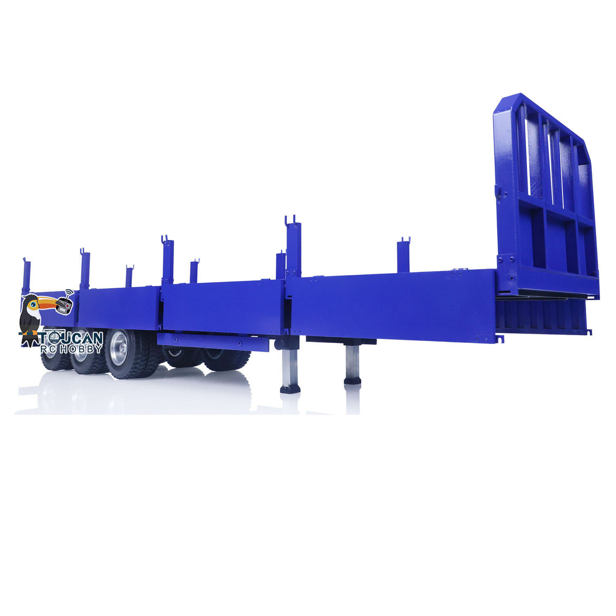 1/14 Metall montiert lackiert 3 Achsen RC Anhänger Tieflader Traktor ferngesteuert Muldenkipper LKW Hobby Modell Spielzeug Geschenk