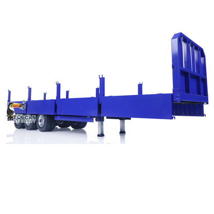 1/14 Metall montiert lackiert 3 Achsen RC Anhänger Tieflader Traktor ferngesteuert Muldenkipper LKW Hobby Modell Spielzeug Geschenk