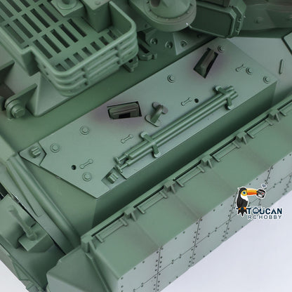 Tongde 1/16 Metal Remote Control Tank Model M2128 Bradley Infrared System 320 Degree Rotation Turret Light Sound System Battery Ready to Run