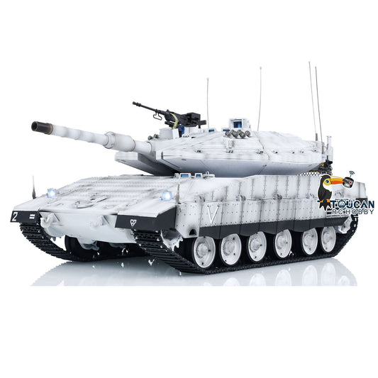 TOUCAN RC HOBBY Heng Long Plastic RC Main Battle Tank 1/16 IDF Merkava MK IV 3958 Remote Control Panzer Military Vehicles BB Combating
